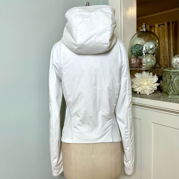 Lululemon Push Your Pace Women’s Jacket Winter Running Coat White Size 12 NWT - Picture 9 of 16